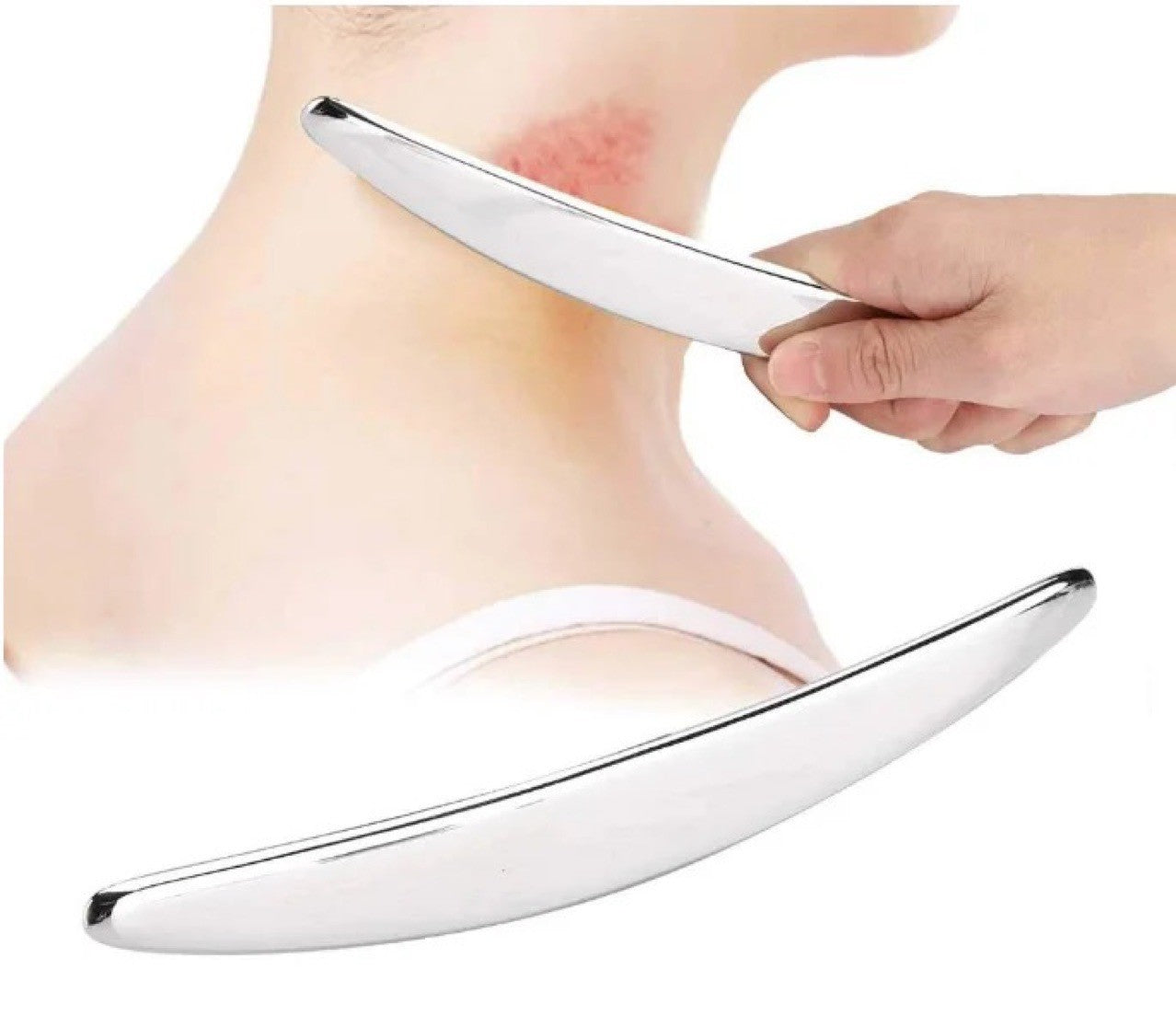Stainless Steel S-Shaped Gua Sha Tool for Deep Tissue