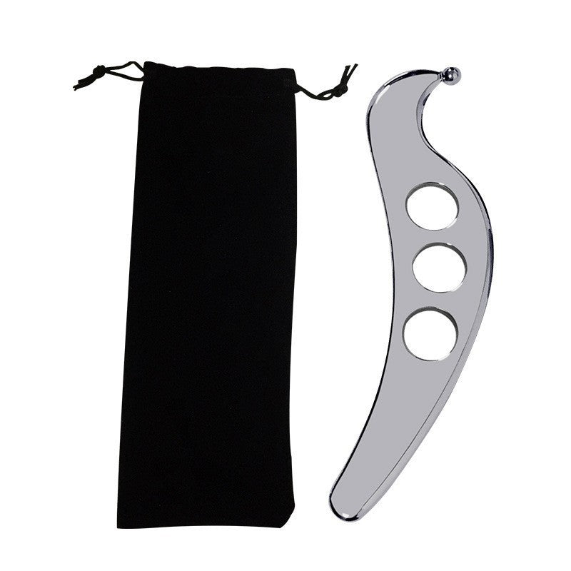 Stainless Steel S-Shaped Gua Sha Tool for Deep Tissue
