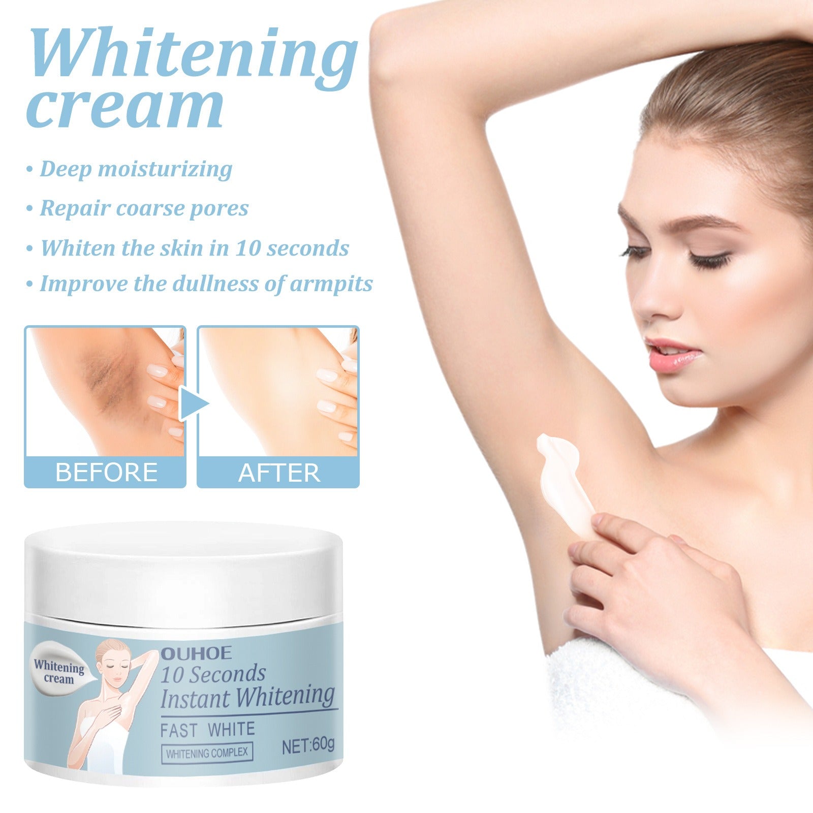 Underarm Whitening Cream for Sensitive Skin Moisturizer