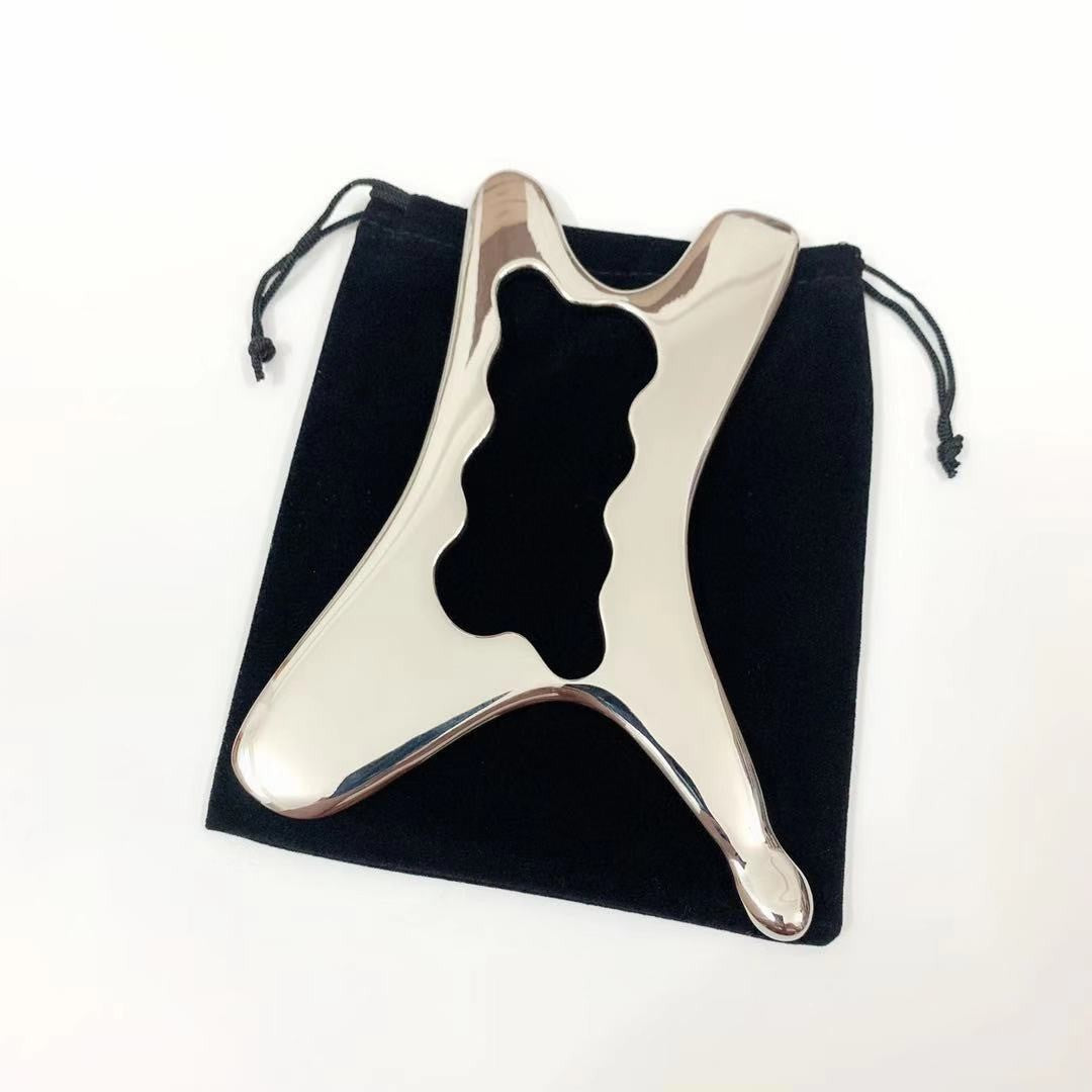 Stainless Steel S-Shaped Gua Sha Tool for Deep Tissue