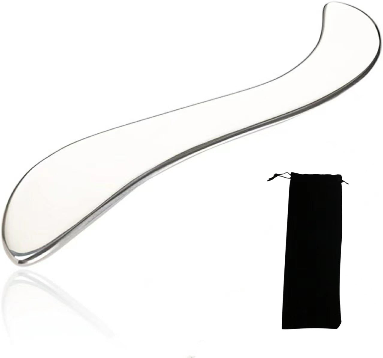 Stainless Steel S-Shaped Gua Sha Tool for Deep Tissue