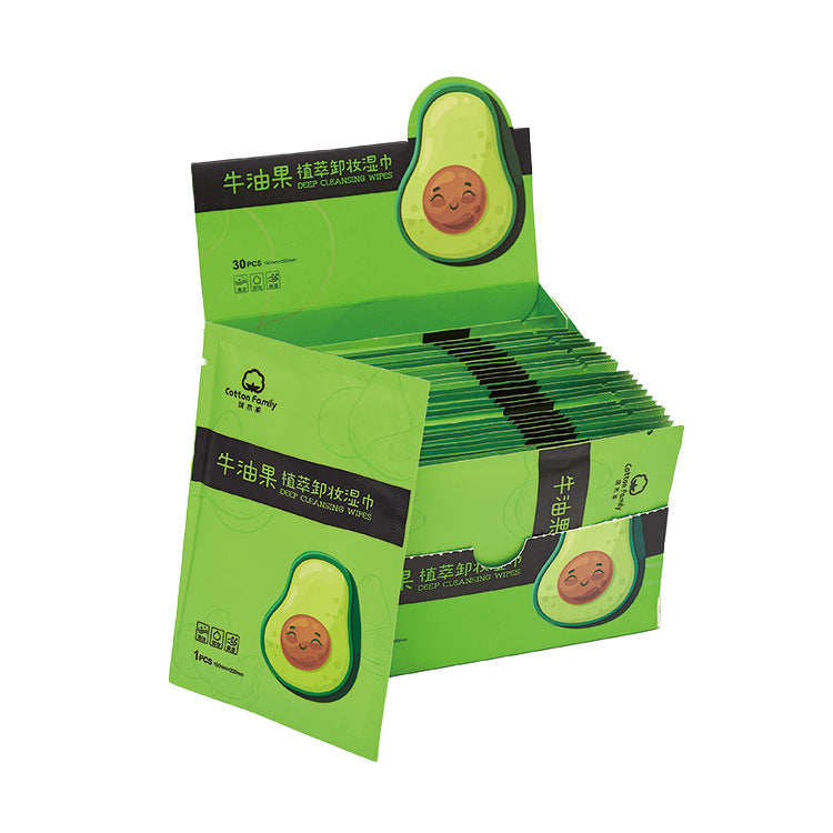 Avocado Makeup Remover Wipes - Portable Single Pack